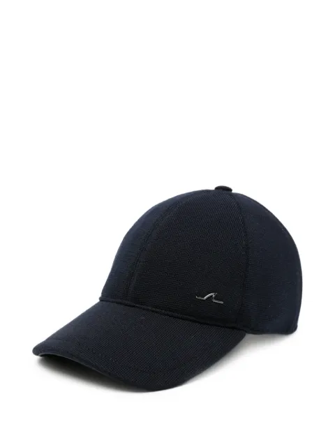 Paul & Shark logo-plaque knitted baseball cap