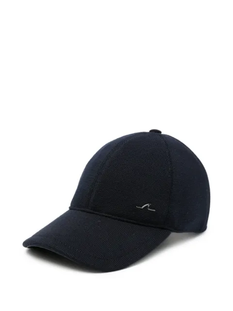Paul & Shark logo-plaque knitted baseball cap
