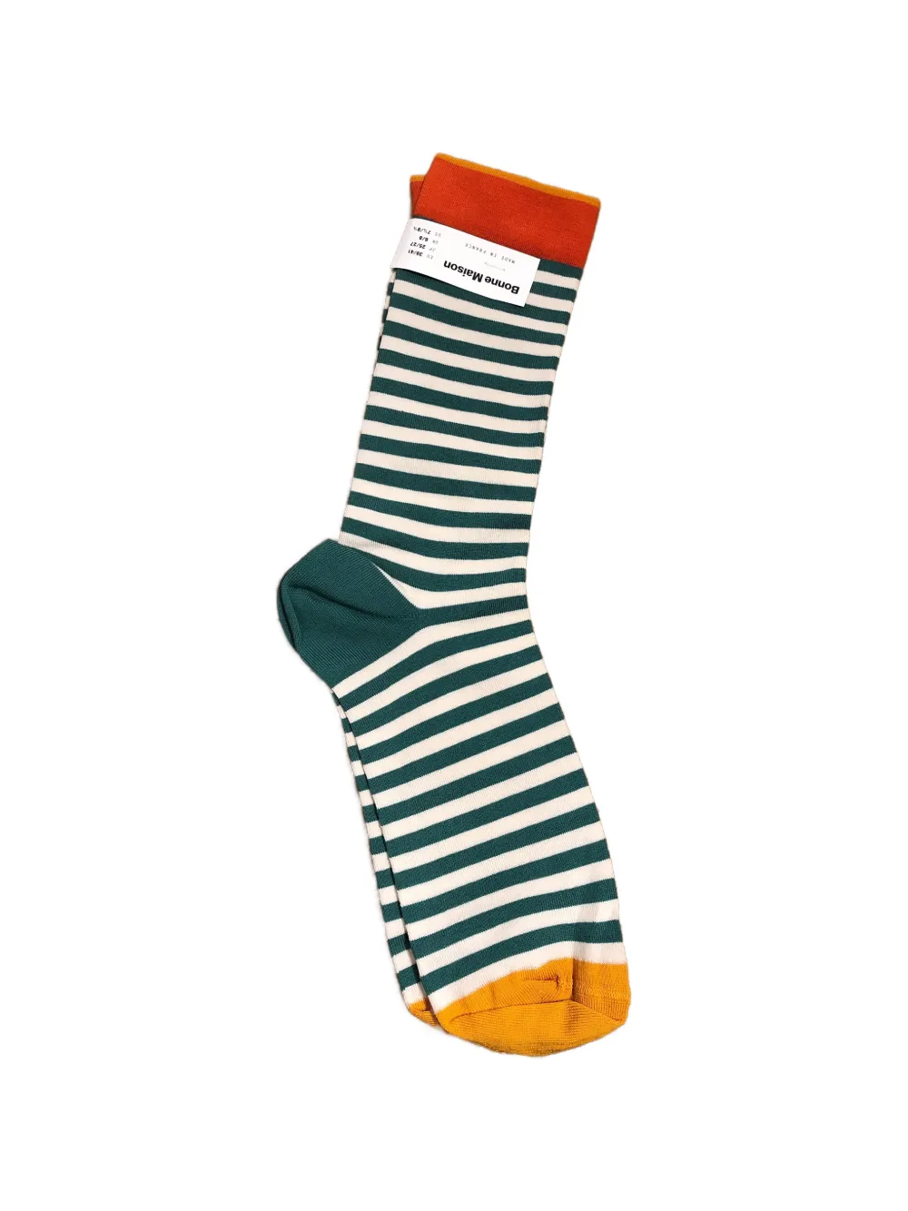 BONNE MAISON stripe-print socks - Verde