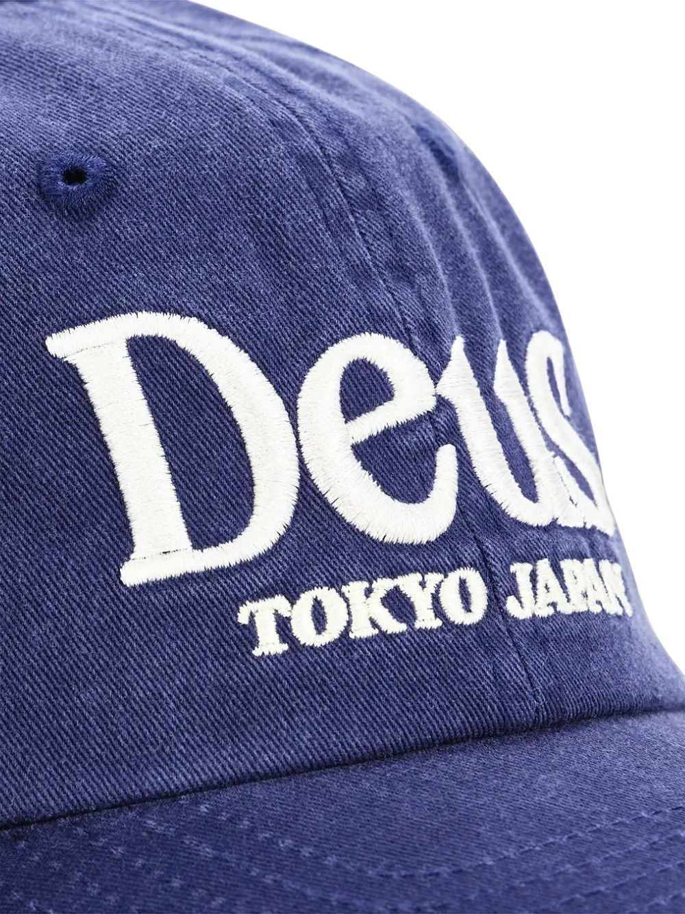 Deus Ex Machina Metro pet met geborduurd logo Blauw