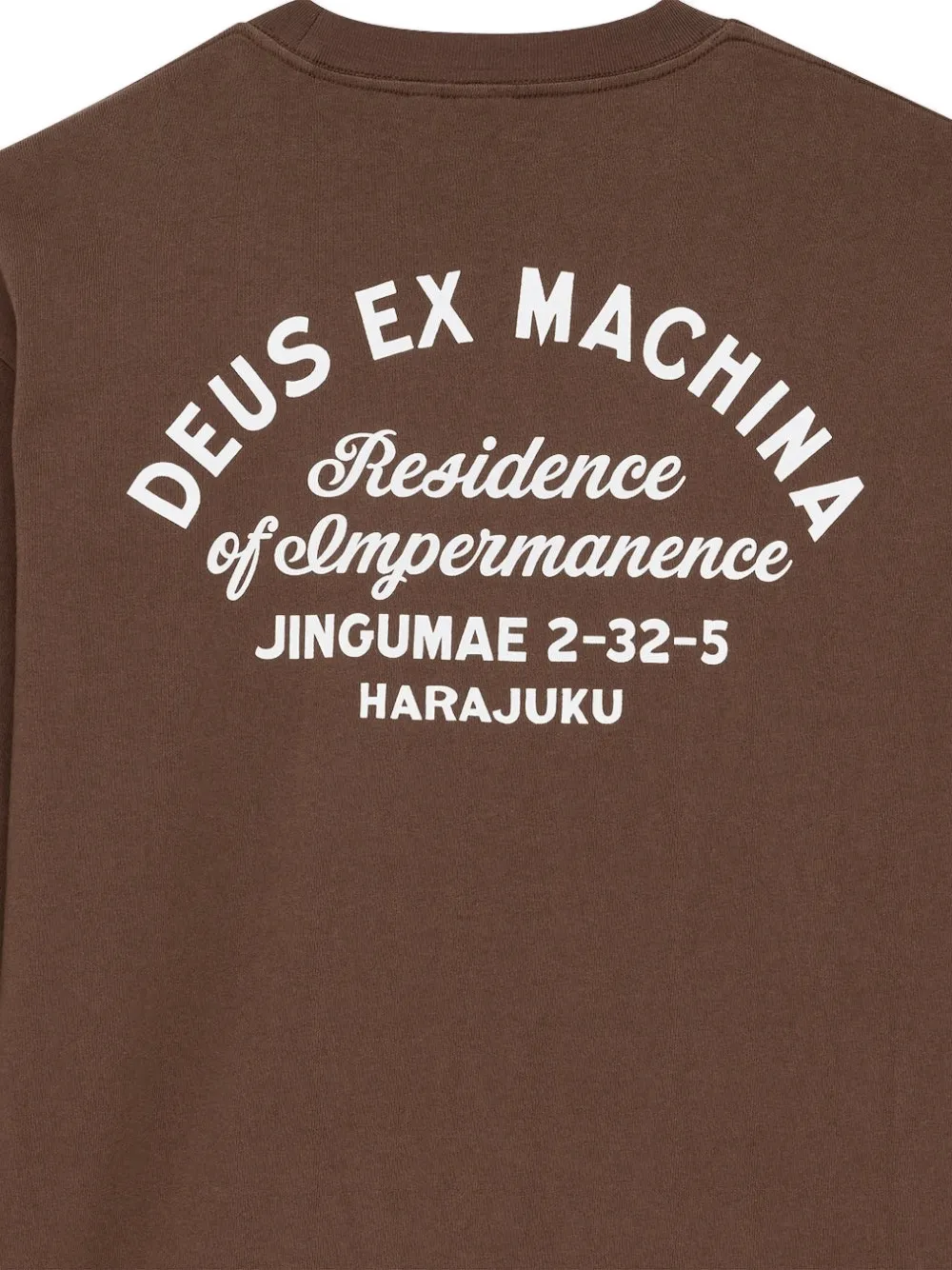 Deus Ex Machina Harajuku Sign T-shirt met lange mouwen Bruin