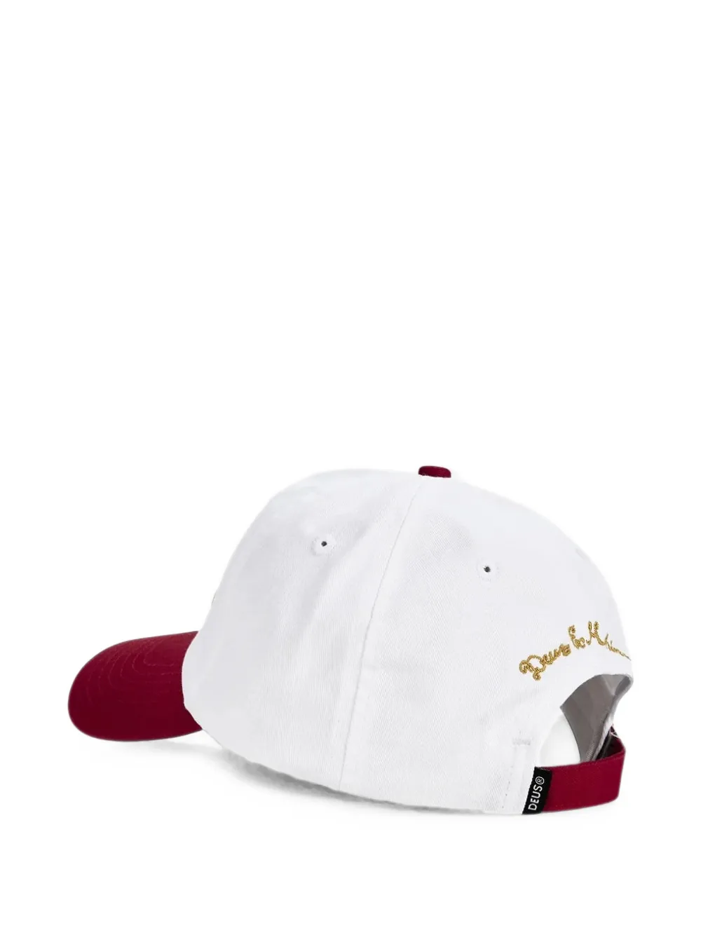 Deus Ex Machina Metro pet met geborduurd logo Wit