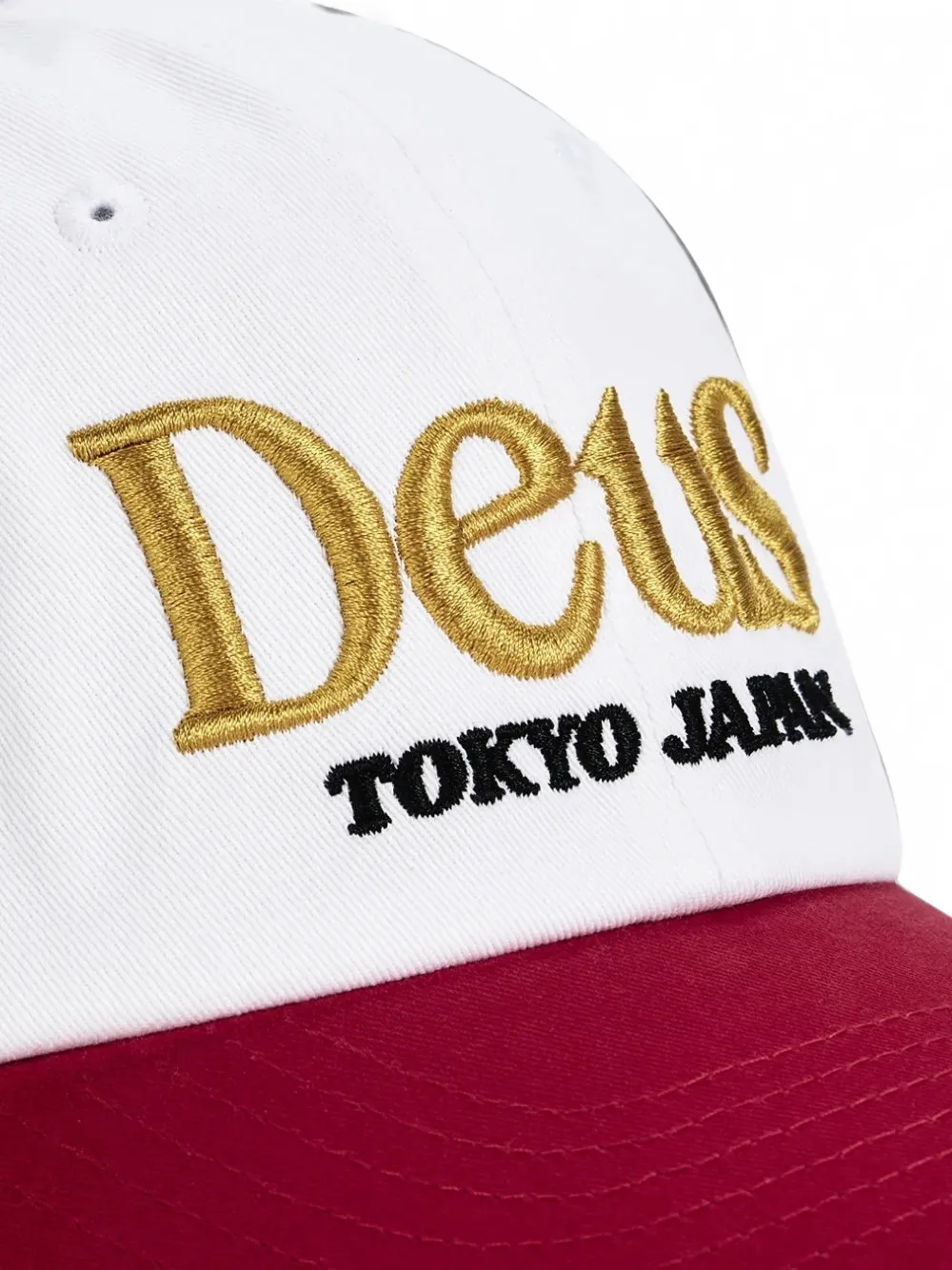 Deus Ex Machina Metro pet met geborduurd logo Wit