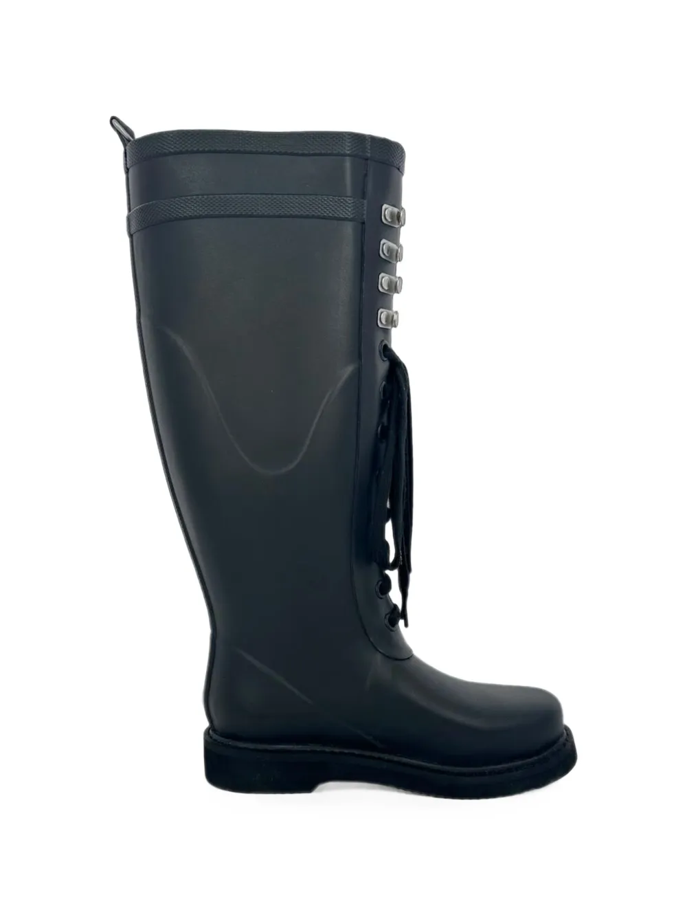 Off-White Pre-Owned 2019 kniehohe Schnürstiefel - Schwarz