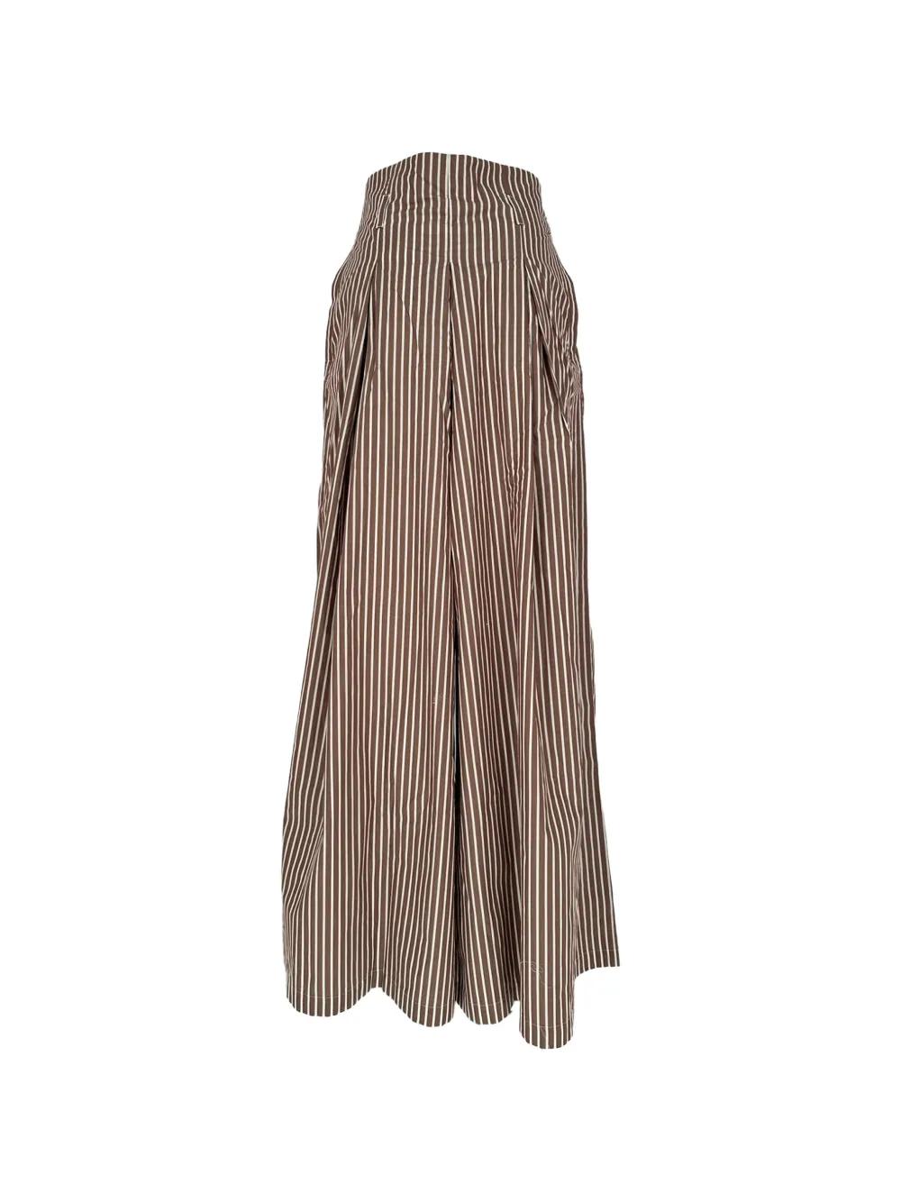 Maria De La Orden pantalon Palladio à rayures - Marron
