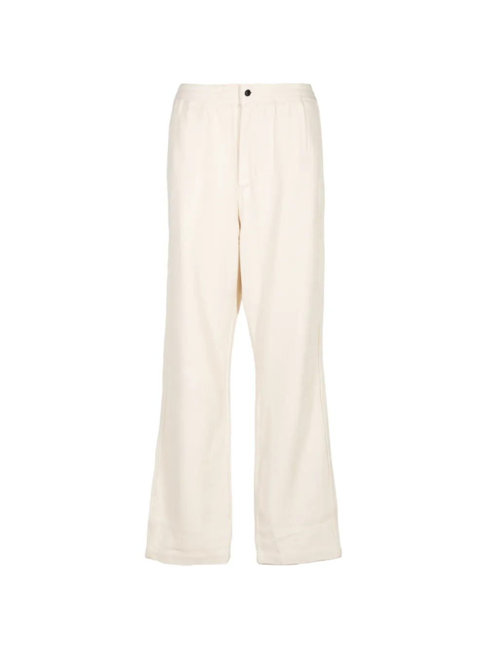 Original Madras Trading Company herringbone-weave straight-leg trousers