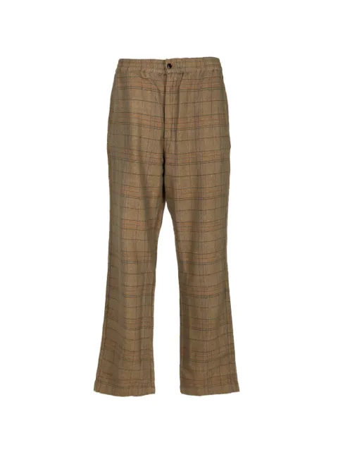 Original Madras Trading Company check-pattern trousers