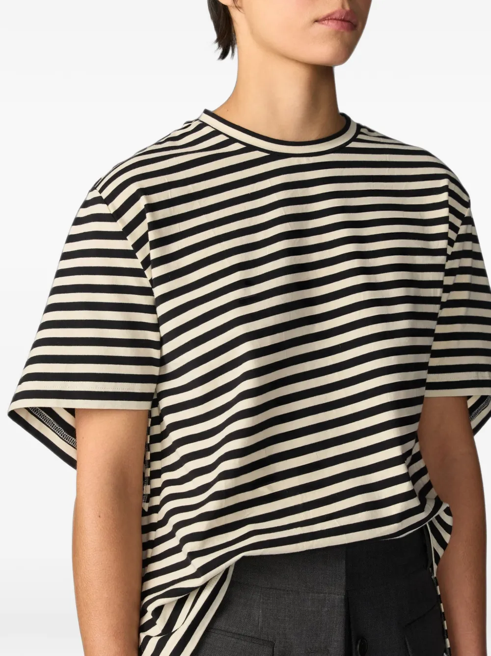 Monse Gestreept T-shirt Wit