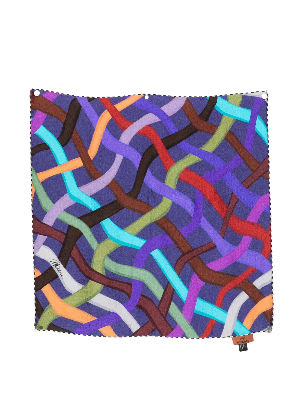 Missoni abstract-print scarf - Blu