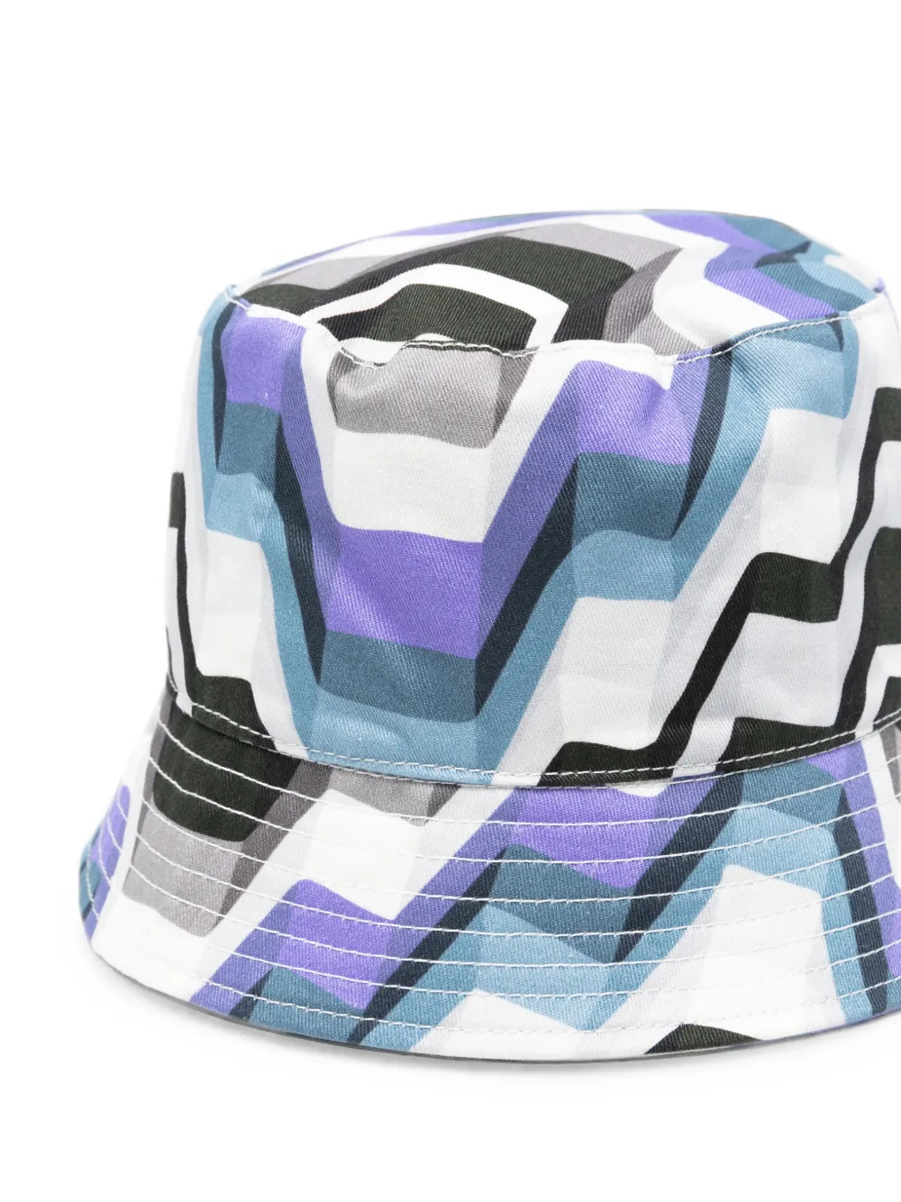 Missoni Vissershoed met zigzag-print Wit