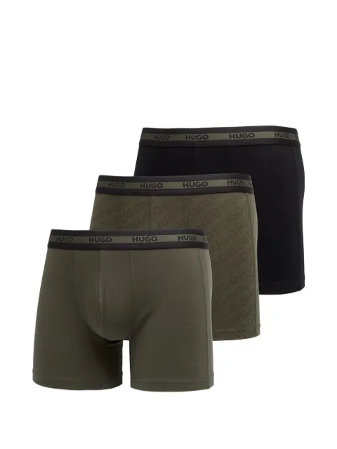 HUGO logo-waistband boxer briefs (set of three)