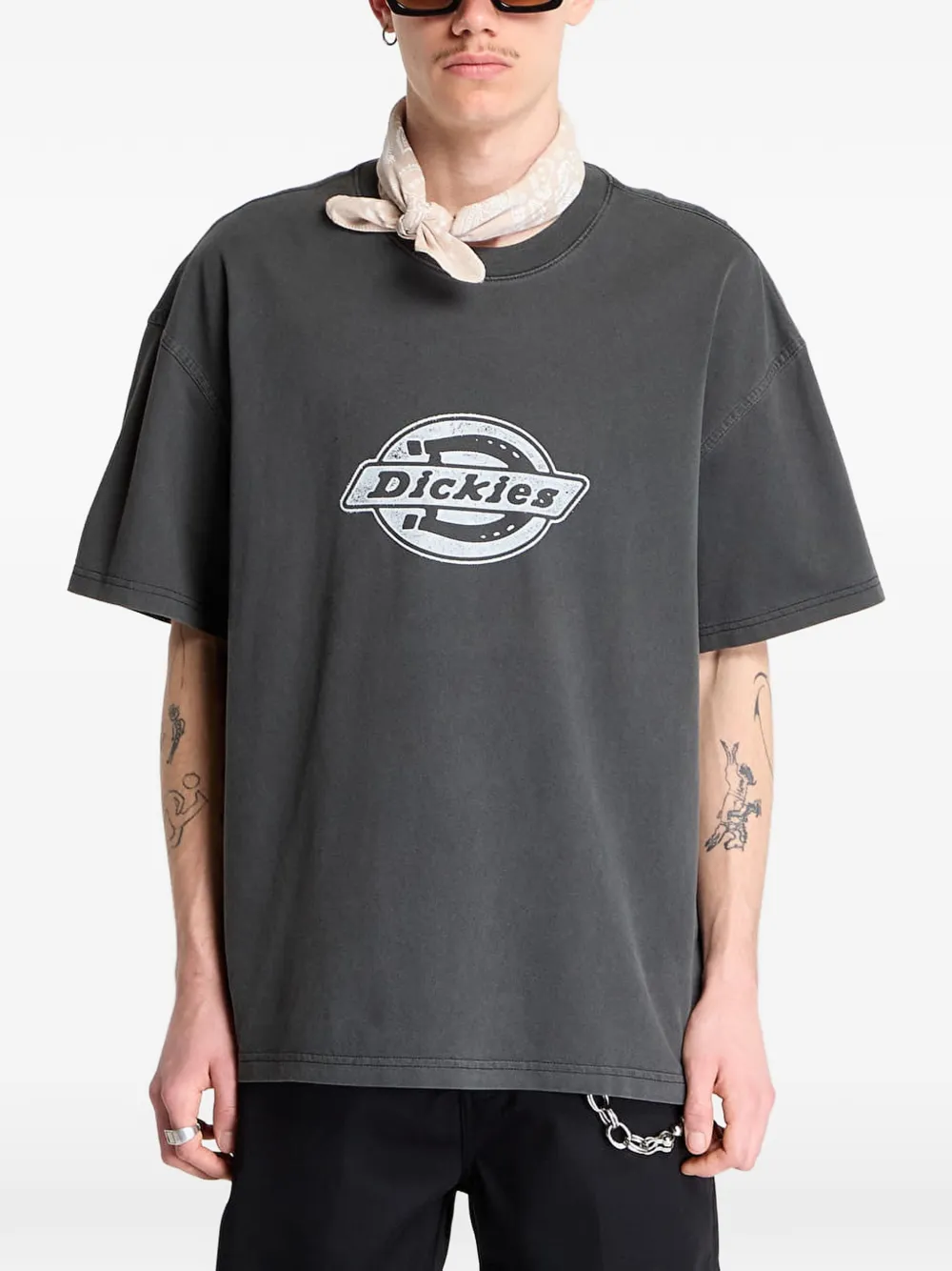 DICKIES Plainville logo-print T-shirt - Grigio