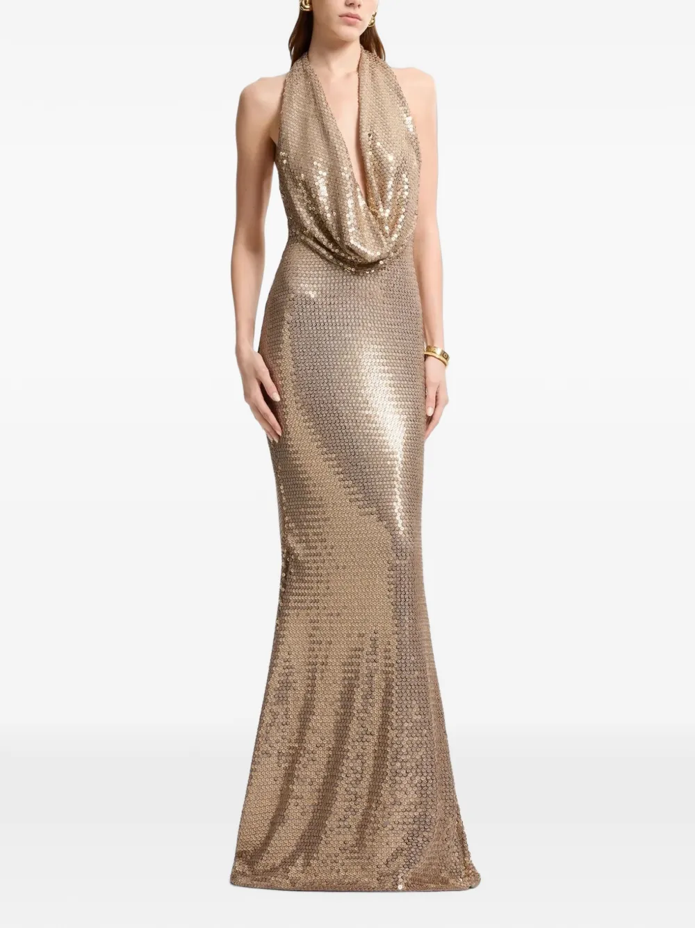 Elie Saab Jurk met pailletten Goud