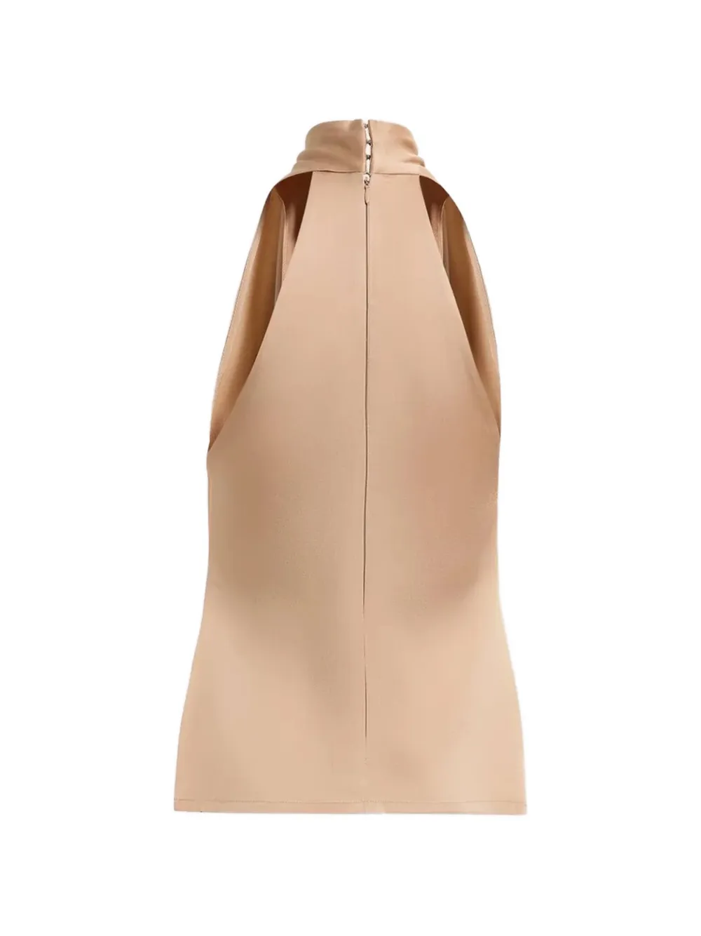 Elie Saab Envers gedrapeerde blouse met halternek Beige