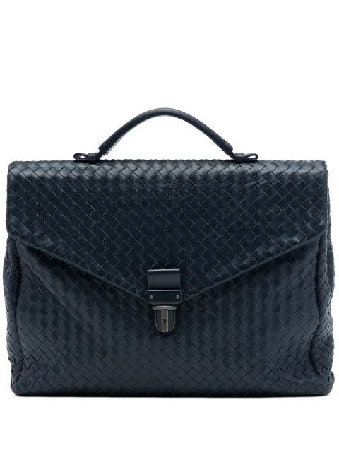 Bottega Veneta Pre-Owned bolso de mano Briefcase en piel de napa con diseño Intrecciato 2012-2026