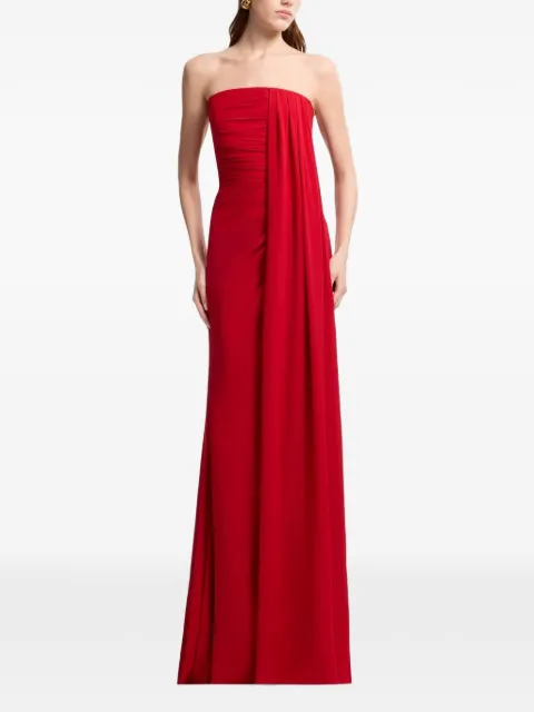 Elie Saab strapless draped maxi dress