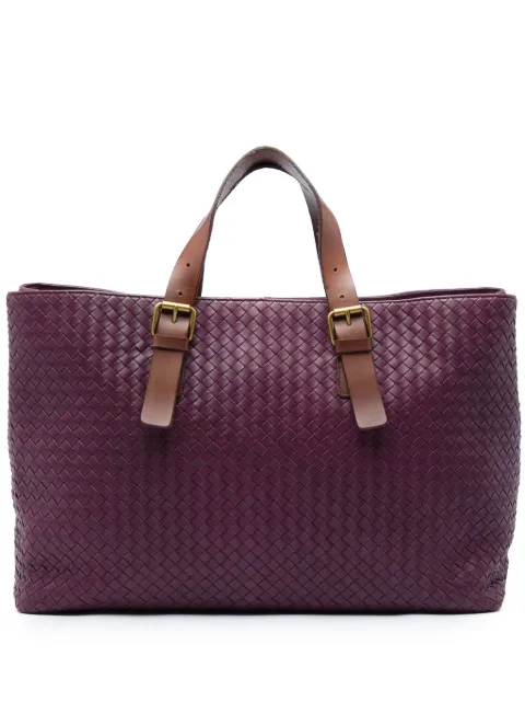 Bottega Veneta Pre-Owned 2010 Bicolor Nappa Intrecciato Belt Strap tote bag