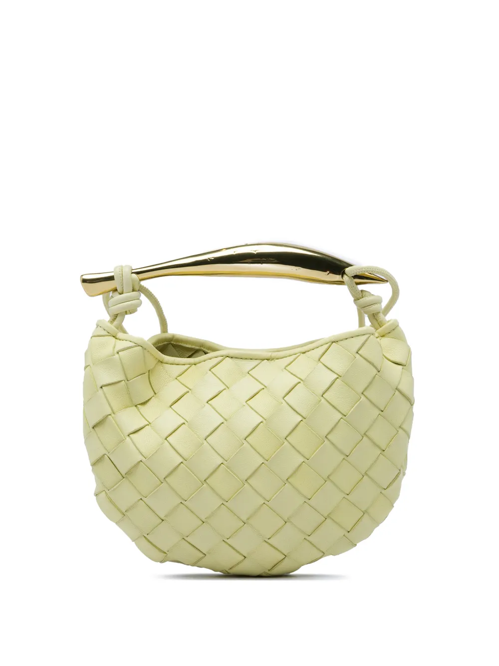 Bottega Veneta Pre-Owned 2012-2026 Mini Nappa Intrecciato Sardine satchel - Giallo