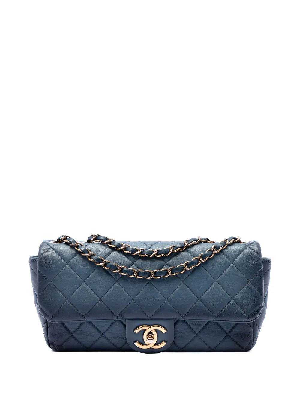 CHANEL Pre-Owned 2014 CC Quilted Calfskin Ombre Flap shoulder bag - Blue