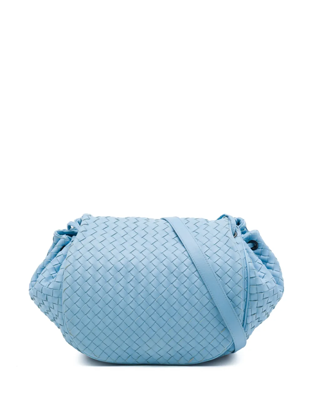 Bottega Veneta Pre-Owned 2012-2026 Nappa Intrecciato Flap crossbody bag - Blu