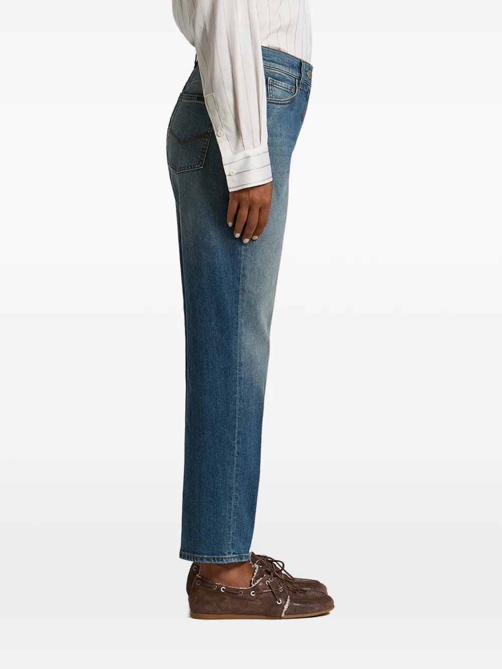 Peserico Jeans met vervaagd-effect Blauw