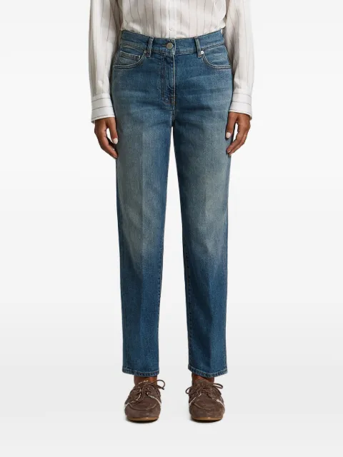 Peserico faded-effect straight-leg jeans