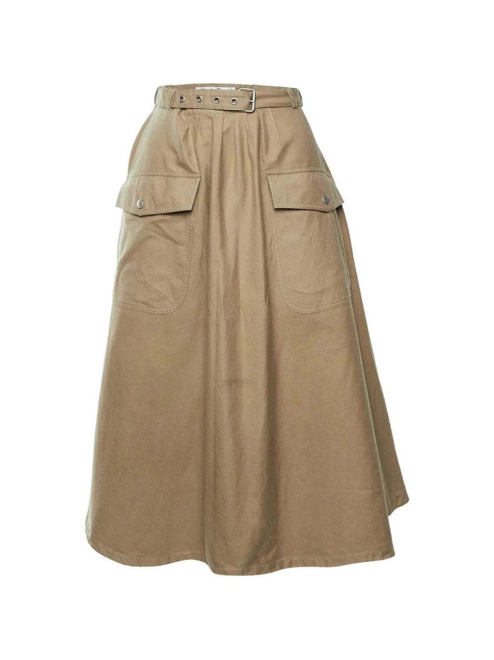 Christian Dior Pre-Owned jupe à coupe évasée à taille ceinturée - Tons neutres