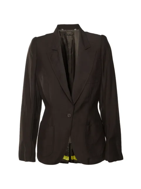 Alexander McQueen Pre-Owned wool single-breasted blazer