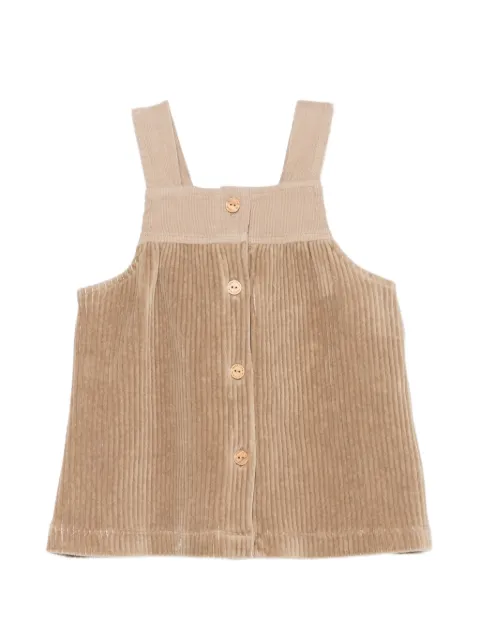 LARANJINHA corduroy-texture dress