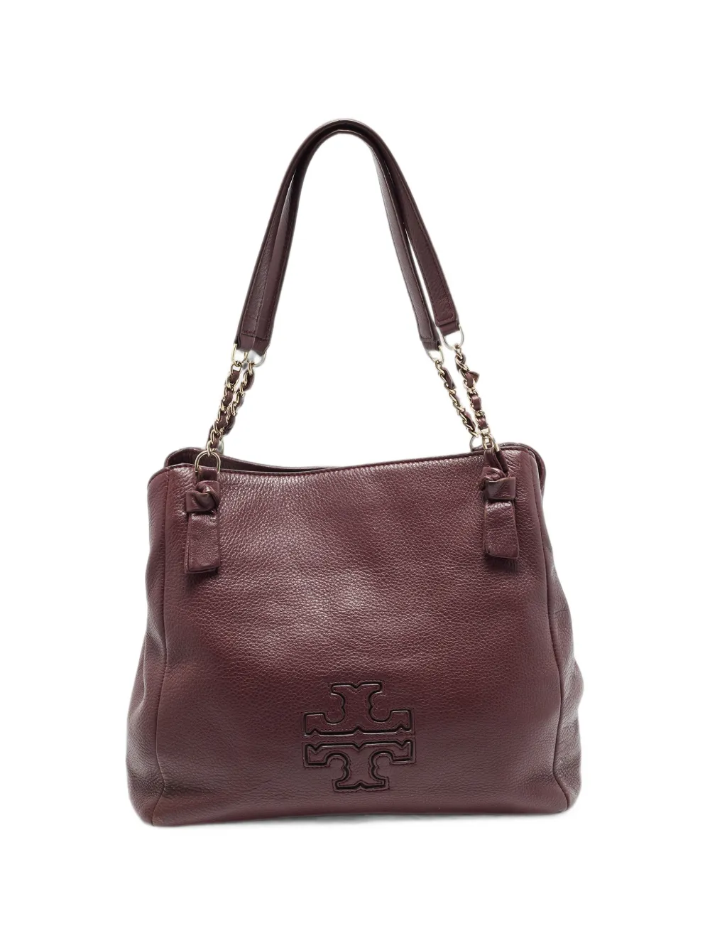 Tory Burch Harper logo-patch tote bag - Rosso