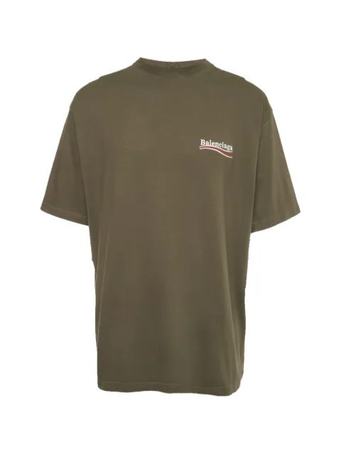 Balenciaga Pre-Owned Political Campaign logo-print T-shirt