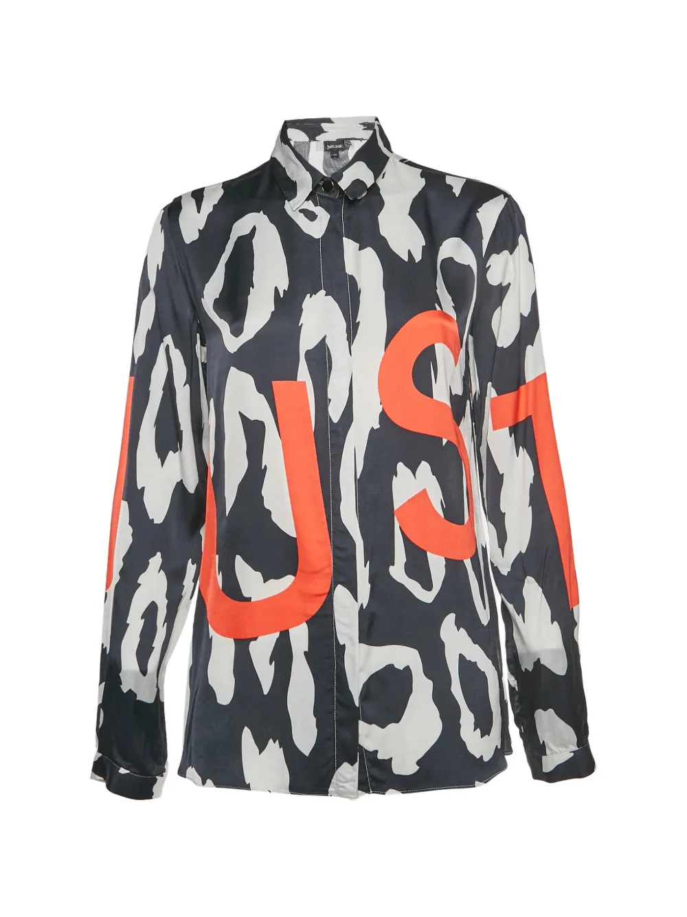 Just Cavalli Vintage chemise boutonnée à imprimé abstrait - Noir Just Cavalli Vintage chemise boutonnée à imprimé abstrait - Noir