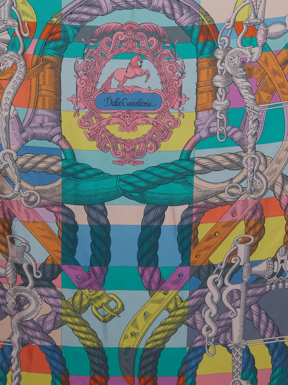 Hermès Pre-Owned Della Cavalleria scarf - Blu
