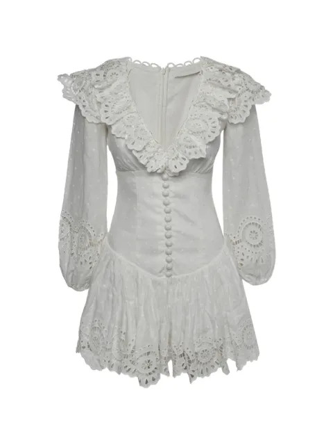ZIMMERMANN fil coupé lace-trim dress