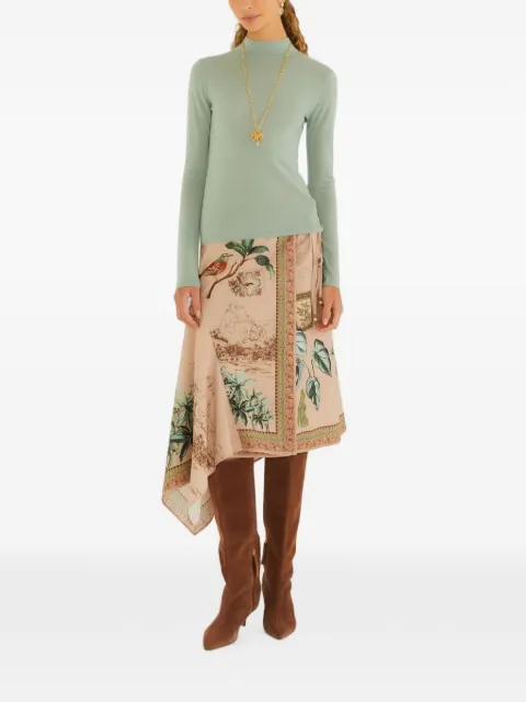FARM Rio printed midi skirt
