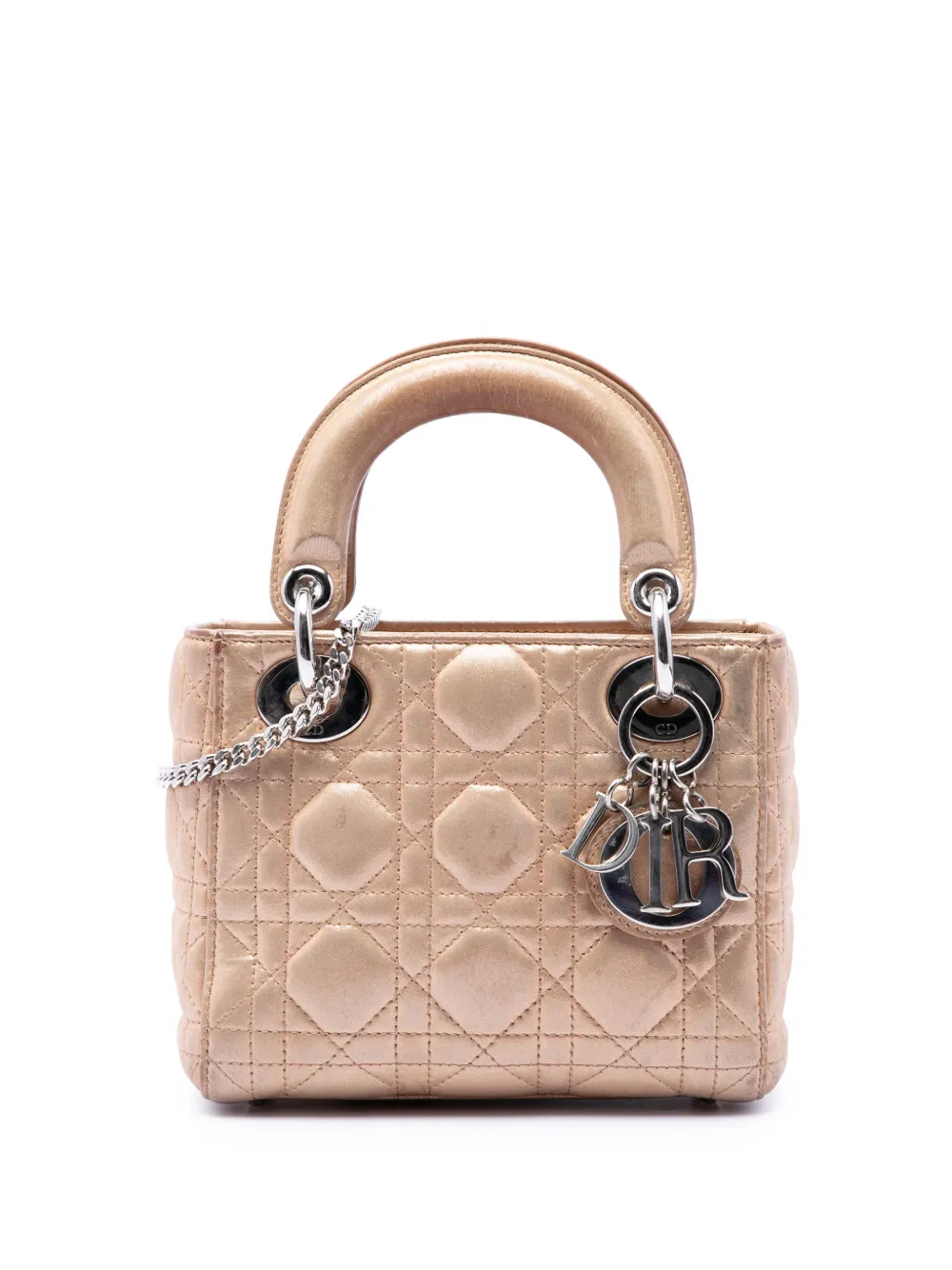 Christian Dior Pre-Owned 2016 mini Cannage Lady Dior Satchel-Tasche - Rosa