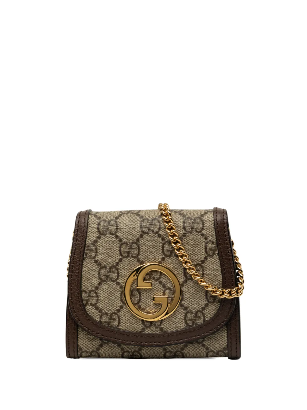 Gucci Pre-Owned 2016-2026 Medium GG Supreme Blondie Wallet on Chain crossbody bag - Toni neutri