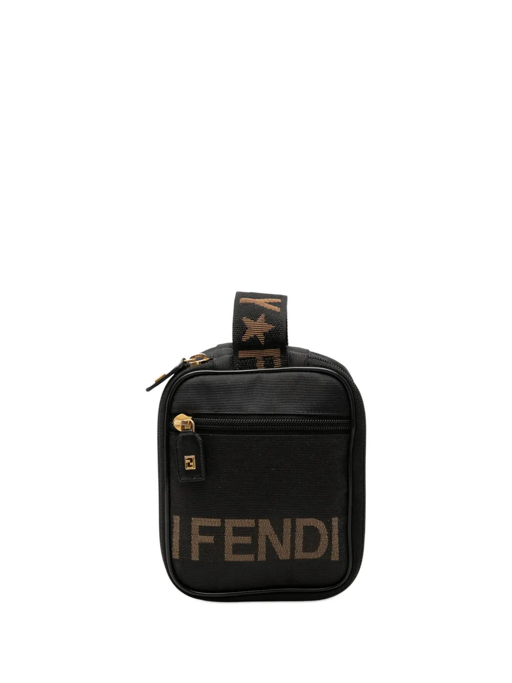 Fendi Pre-Owned 20th Century Nylon Square Pouch vanity bag - Nero