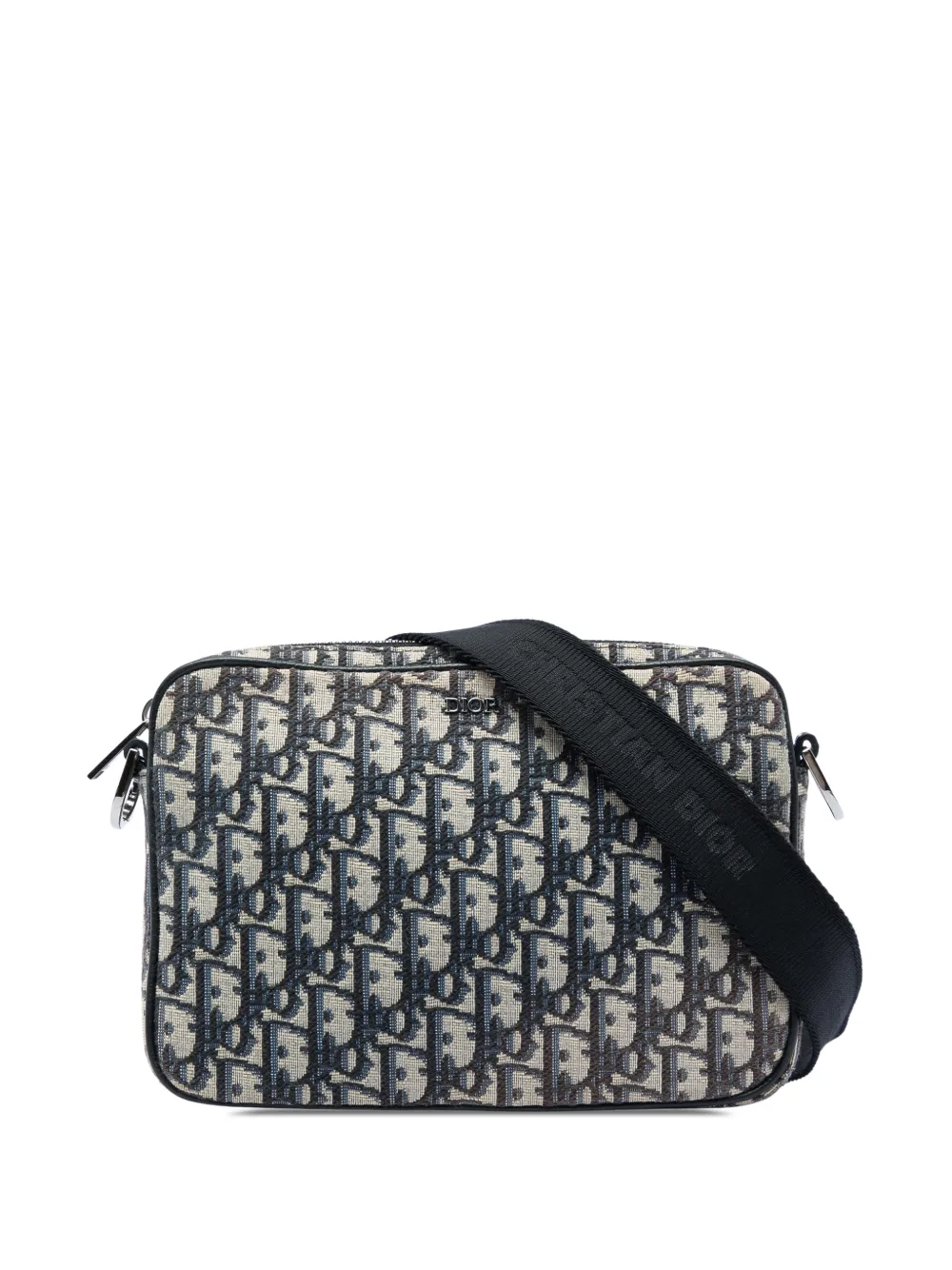 Christian Dior Pre-Owned 2023 Oblique Canvas Saddle Triple Pouch crossbody bag - Blau