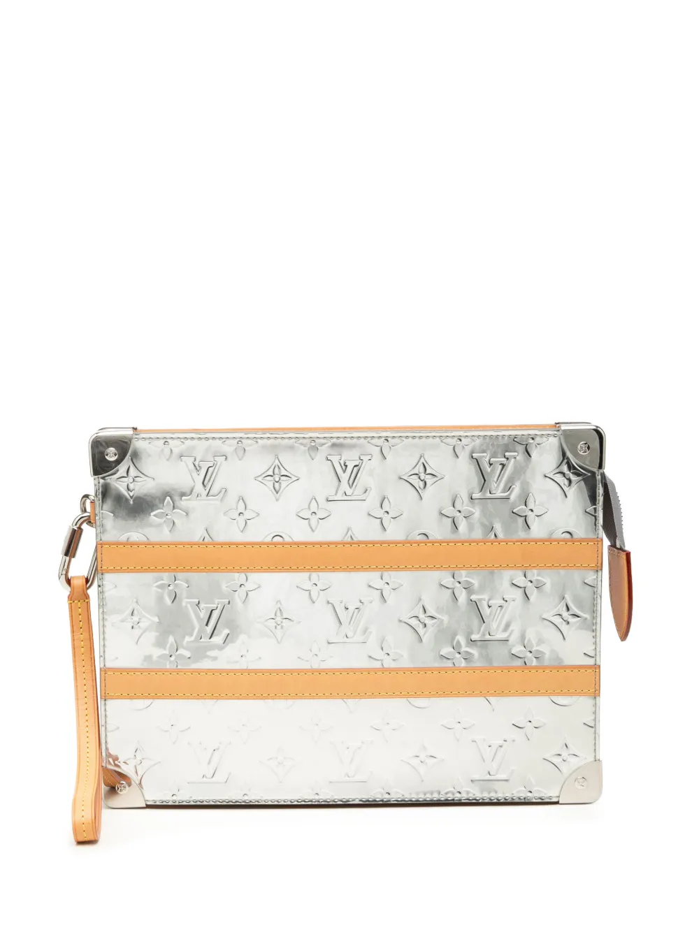 Louis Vuitton Pre-Owned 2021-2026 Monogram Mirror Trunk Pouch clutch bag - Argento