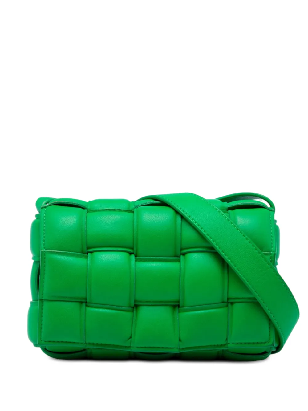 Bottega Veneta Pre-Owned 2012-2026 Small Nappa Intrecciato Padded Cassette crossbody bag - Verde