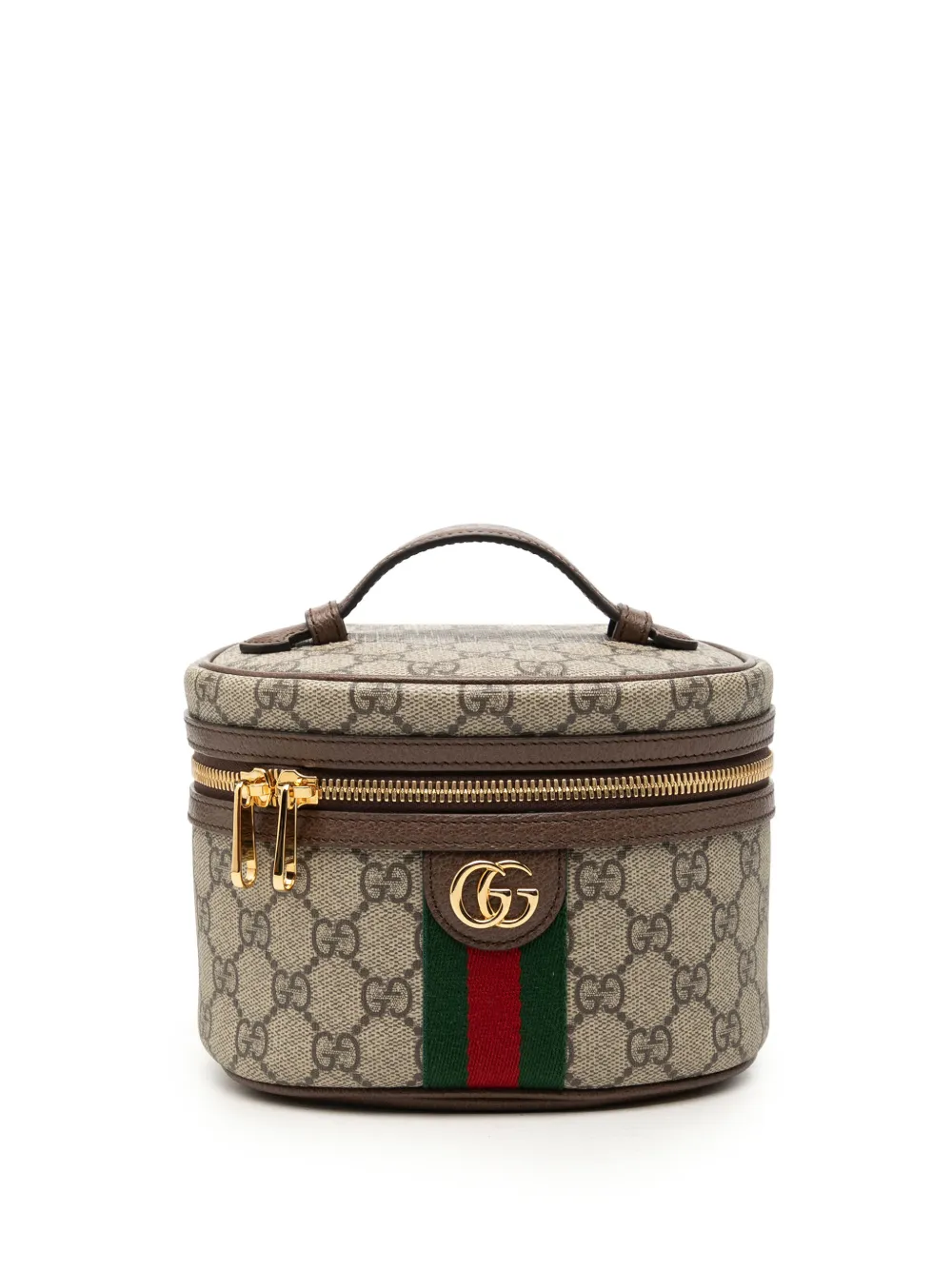 Gucci Pre-Owned 2016-2026 GG Supreme Web Ophidia vanity bag - Toni neutri