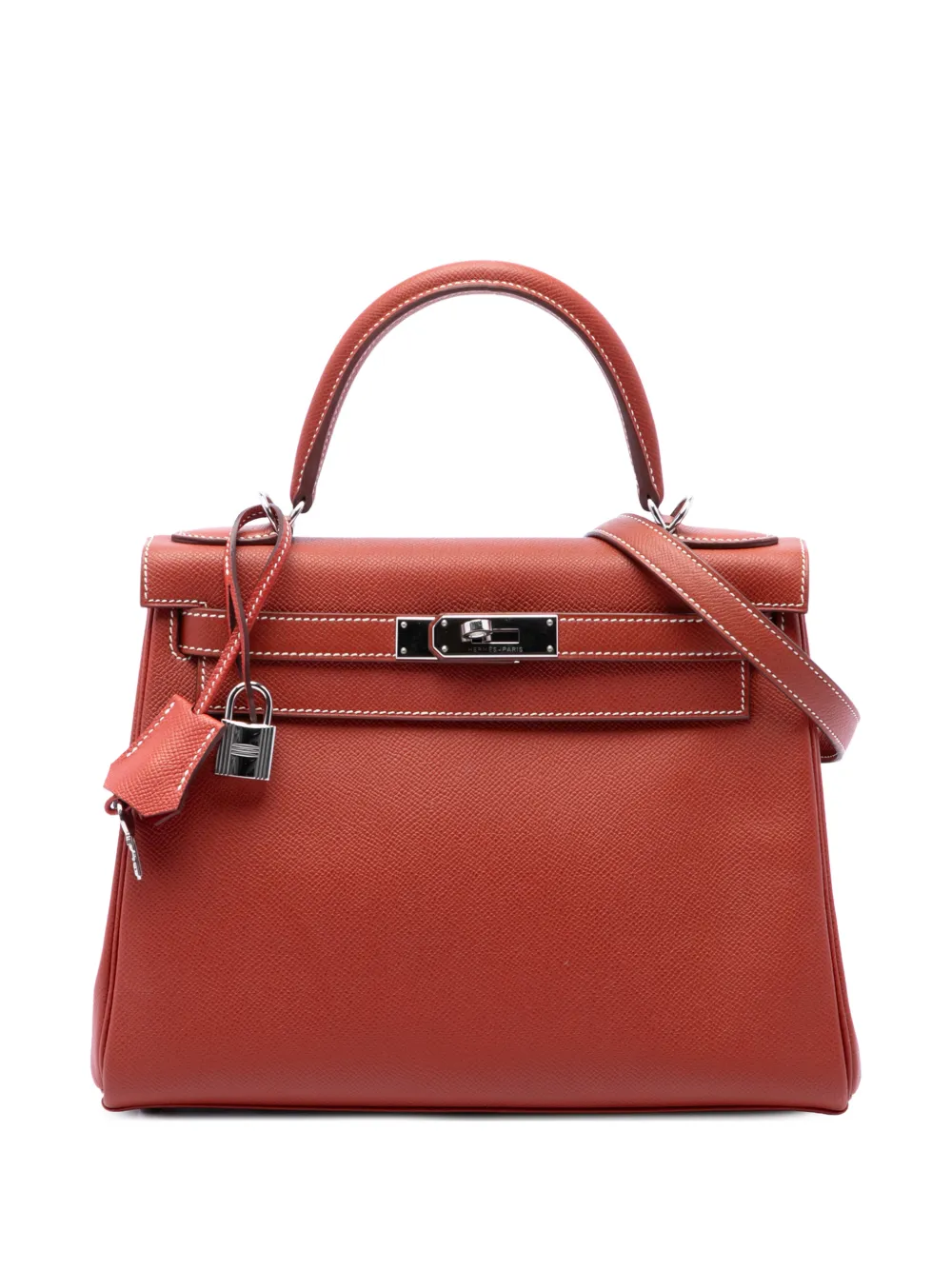 Hermès Pre-Owned 2014 Epsom Kelly II Sellier 28 satchel - Rosso