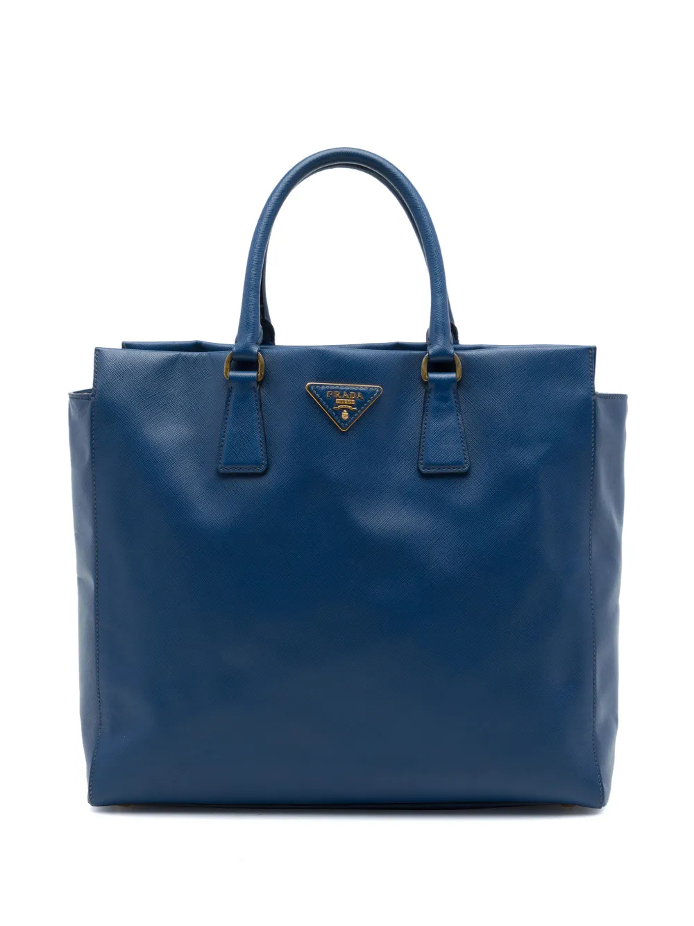 Prada Pre-Owned 2010-2026 Saffiano Lux Open Convertible Tote satchel - Blu