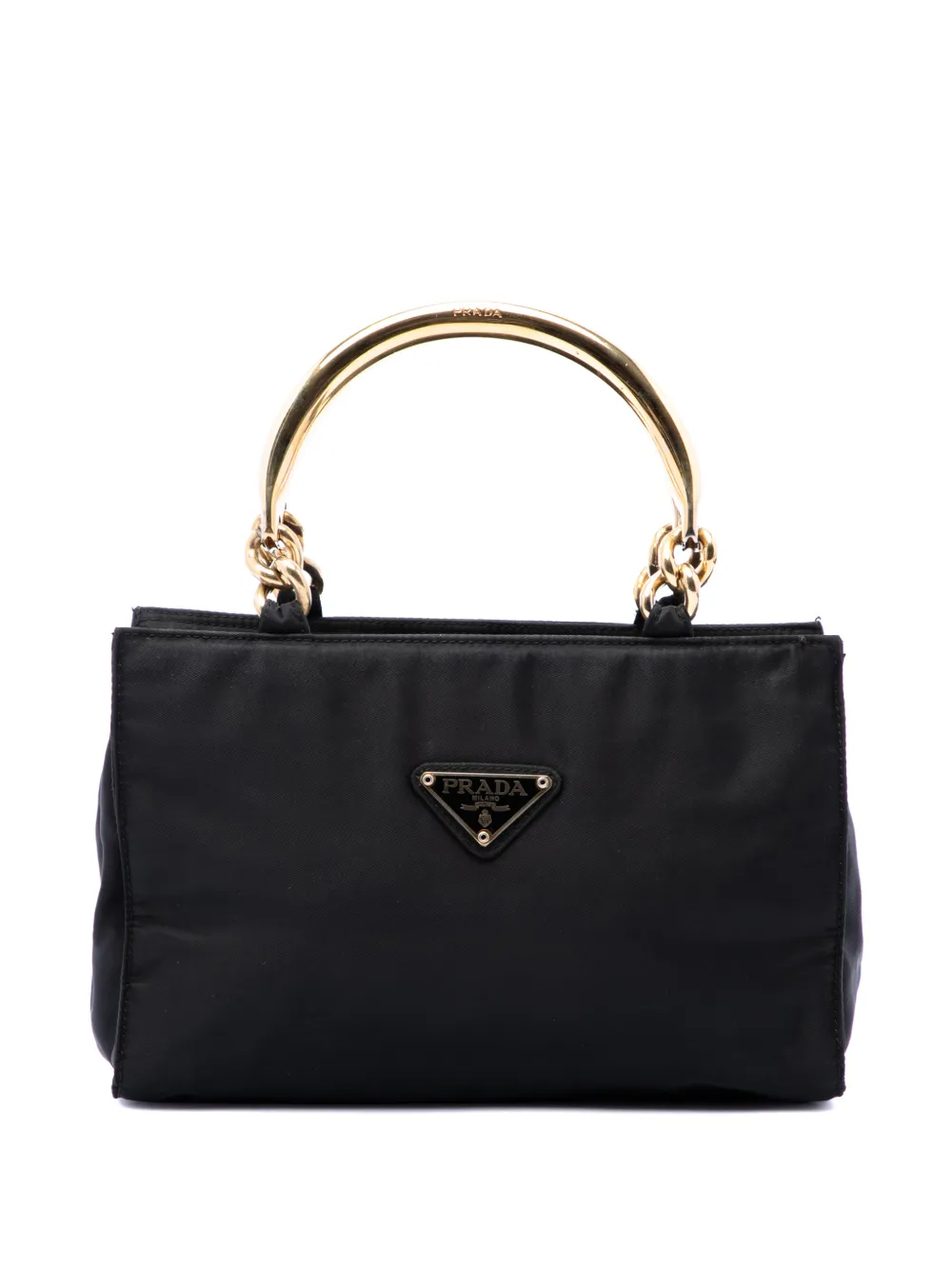 Prada Pre-Owned 2000-2013 Tessuto Metal Handle Bag handbag - Nero