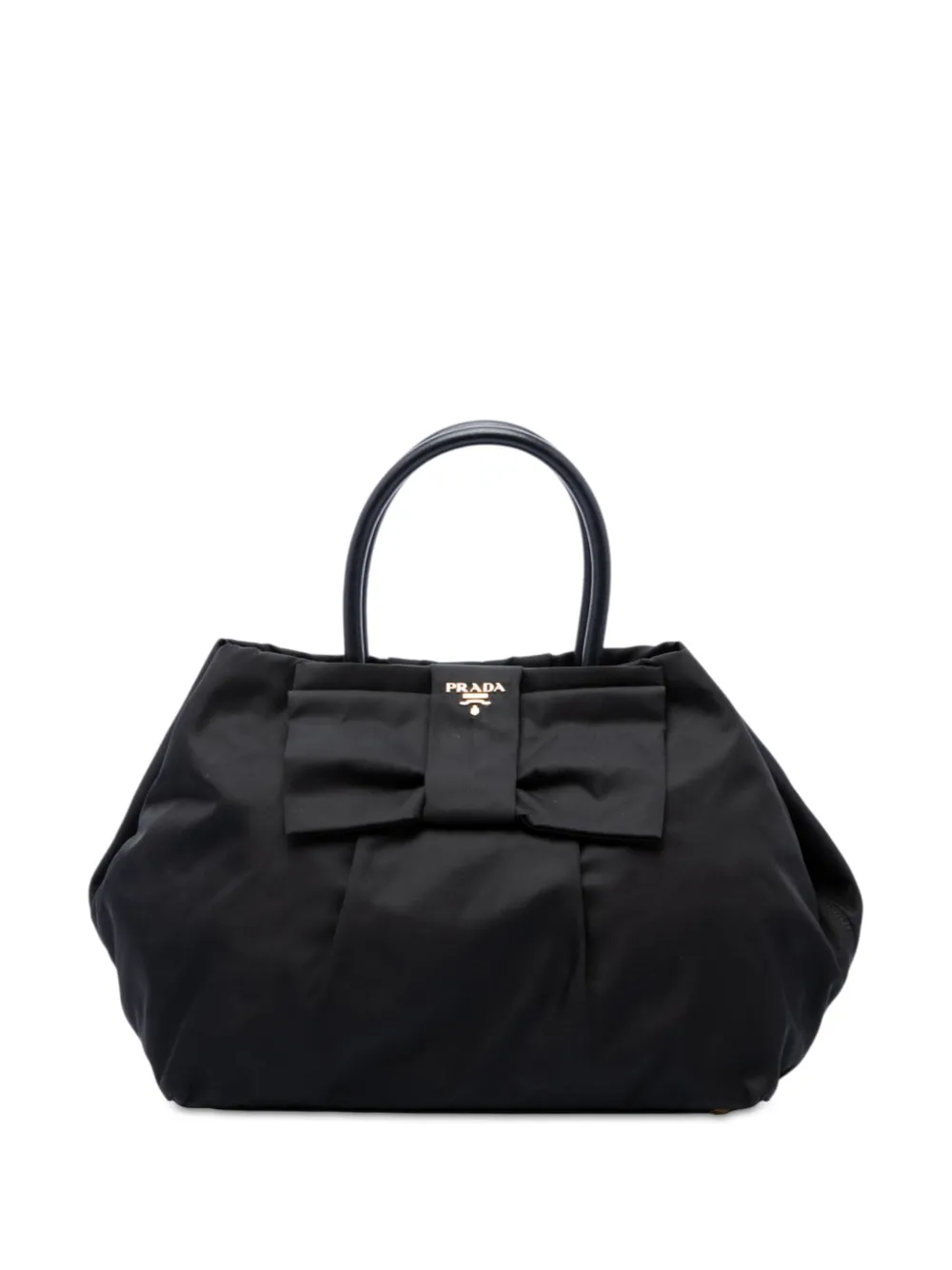 Prada Pre-Owned 2010-2026 Tessuto Fiocco Bow handbag - Nero
