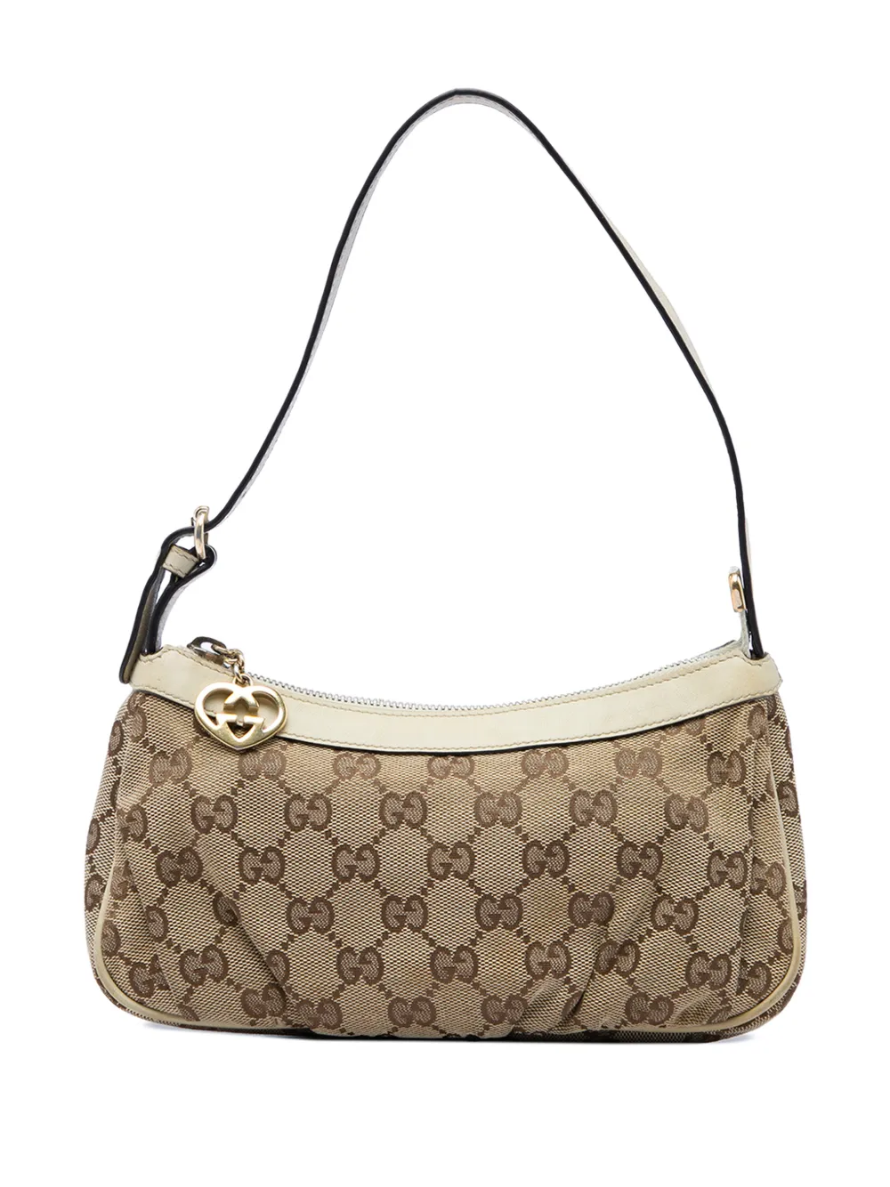 Gucci Pre-Owned 2000-2015 GG Canvas Lovely Heart Pochette shoulder bag - Toni neutri