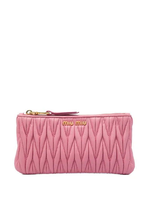 Miu Miu Pre-Owned 2000-2010 Matelasse Nappa clutch bag