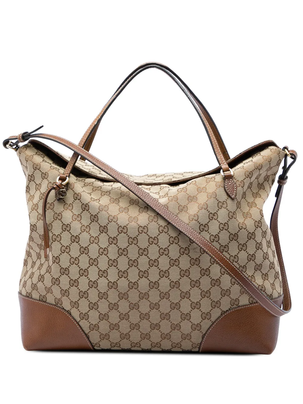 Gucci Pre-Owned 2016-2026 Large GG Canvas Bree Fold Over Tote satchel - Toni neutri