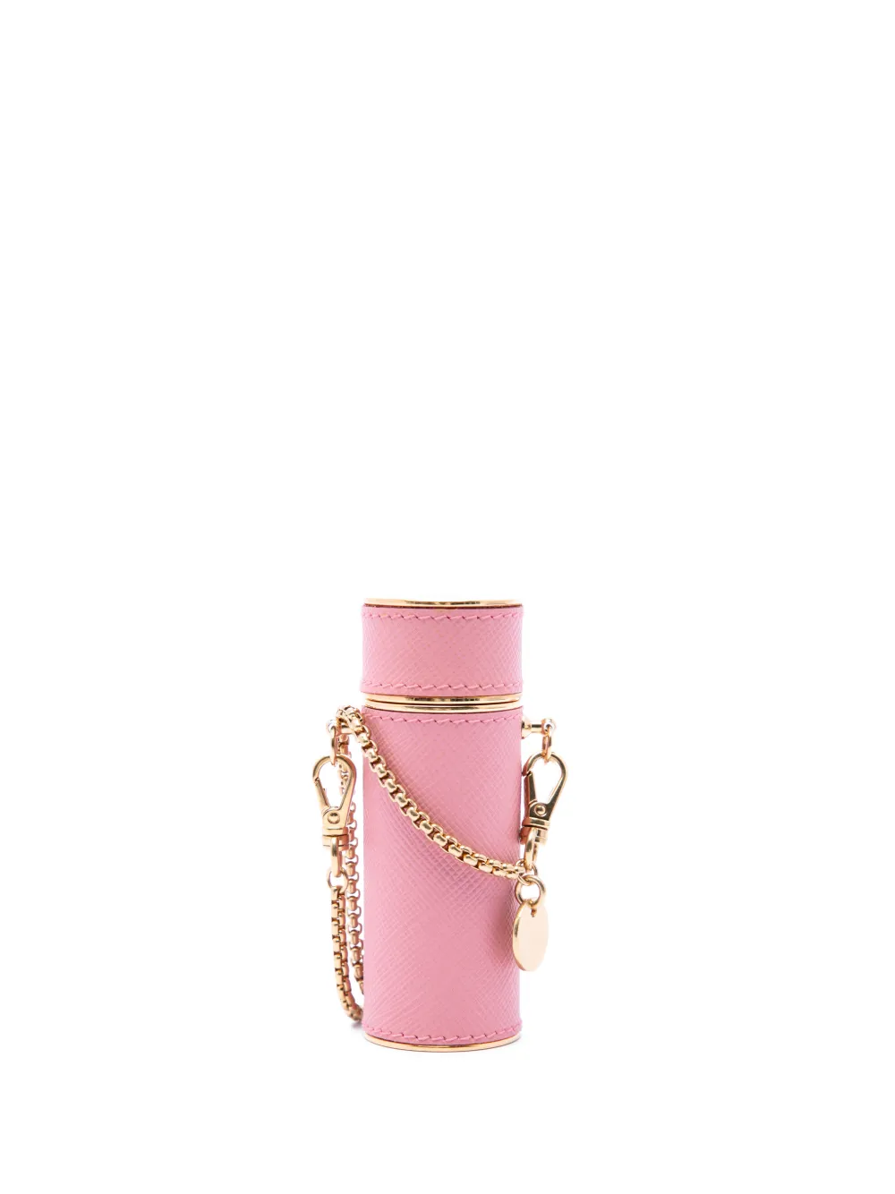 Prada Pre-Owned 2015-2026 Saffiano Logo Plaque Lipstick Case - Rosa